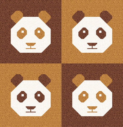 LIMITED EDITION!! Cotton and Joy Pandamonium Quilt Kit Featuring Lewis & Irene Bumbleberries Fabric Collection - Baby or Throw Size
