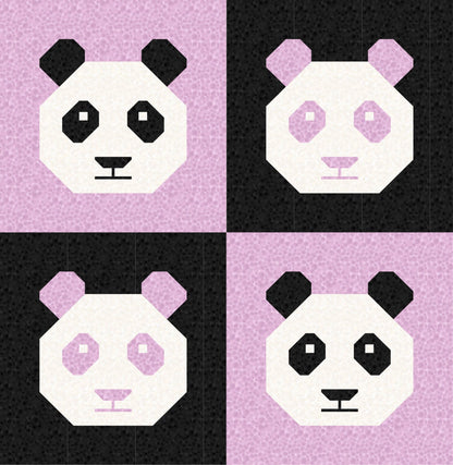 LIMITED EDITION!! Cotton and Joy Pandamonium Baby Quilt Kit Featuring Lewis & Irene Bumbleberries Fabric Collection - Baby or Throw Size