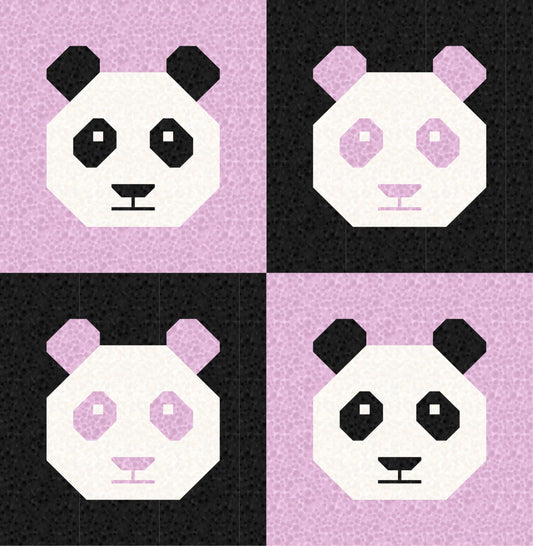 LIMITED EDITION!! Cotton and Joy Pandamonium Baby Quilt Kit Featuring Lewis & Irene Bumbleberries Fabric Collection - Baby or Throw Size
