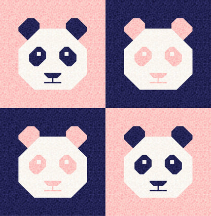 LIMITED EDITION Cotton and Joy Pandamonium Quilt Kit Featuring Lewis & Irene Bumbleberries Fabric Collection - Baby or Throw Size
