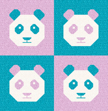 LIMITED EDITION Cotton and Joy Pandamonium Quilt Kit Featuring Lewis & Irene Bumbleberries Fabric Collection - Baby or Throw Size