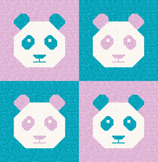LIMITED EDITION Cotton and Joy Pandamonium Quilt Kit Featuring Lewis & Irene Bumbleberries Fabric Collection - Baby or Throw Size