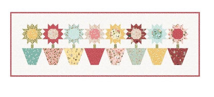 Poppie Cotton Sunshine In A Pot Table Runner Kit Featuring Poppie Cotton Promise Me Fabric Collection Finished Size: 72"x24"
