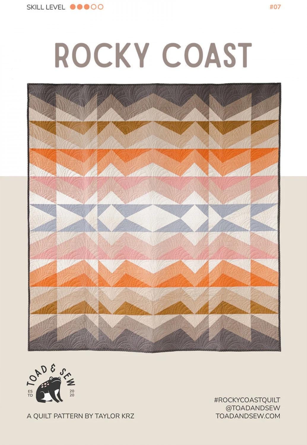 LIMITED EDITION!! Rocky Coast Large Throw Quilt Kit Featuring Lewis & Irene Bumbleberries Fabric Collection Finished Size: 72"x77"