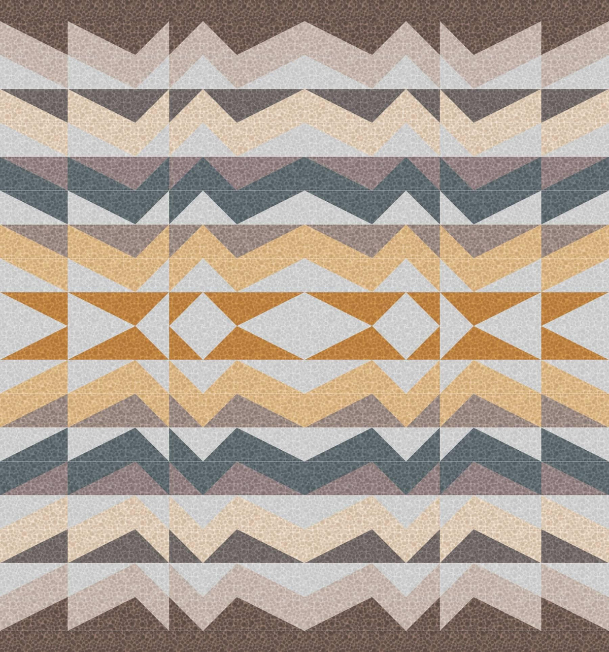 LIMITED EDITION!! Rocky Coast Large Throw Quilt Kit Featuring Lewis & Irene Bumbleberries Fabric Collection Finished Size: 72"x77"