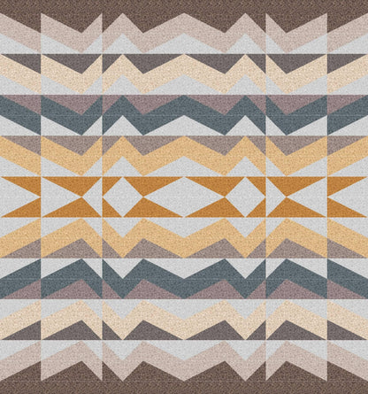 LIMITED EDITION!! Rocky Coast Large Throw Quilt Kit Featuring Lewis & Irene Bumbleberries Fabric Collection Finished Size: 72"x77"