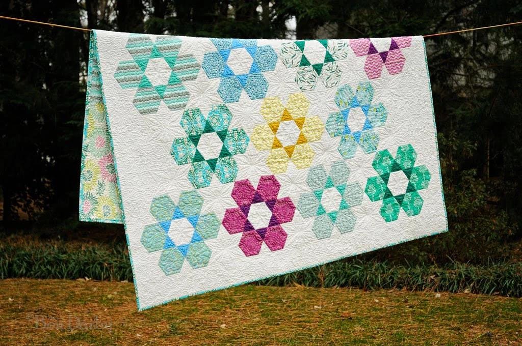 Atkinson Designs Hexie Garden Quilt Pattern - 3 Size Variations Per Pattern ATK-172