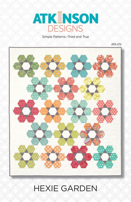 Atkinson Designs Hexie Garden Quilt Pattern - 3 Size Variations Per Pattern ATK-172