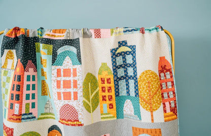 Sew Kind of Wonderful Park Place Quilt Pattern #490 Finished Size: 55"x63" (SKW Rulers Sold Separately)