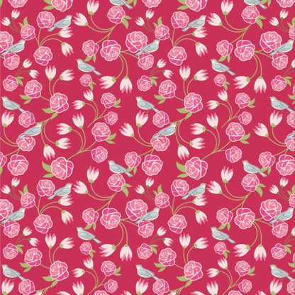 NEW ARRIVAL!! Poppie Cotton Pink Swan Song Quilt Kit Featuring Poppie Cotton Stolen Moments Fabric Collection Finished Size: 58"x58"