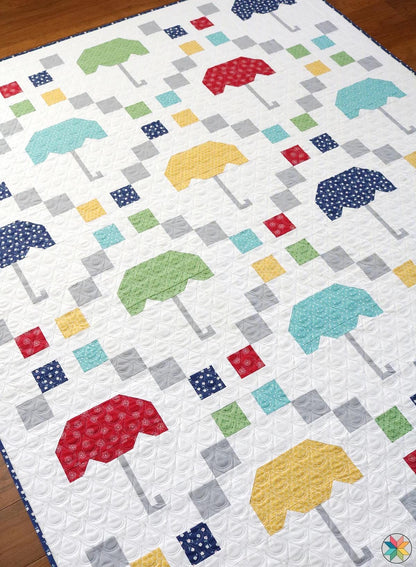 A Bright Corner Scattered Showers Quilt Pattern - 5 Size Variations Per Pattern ABC355