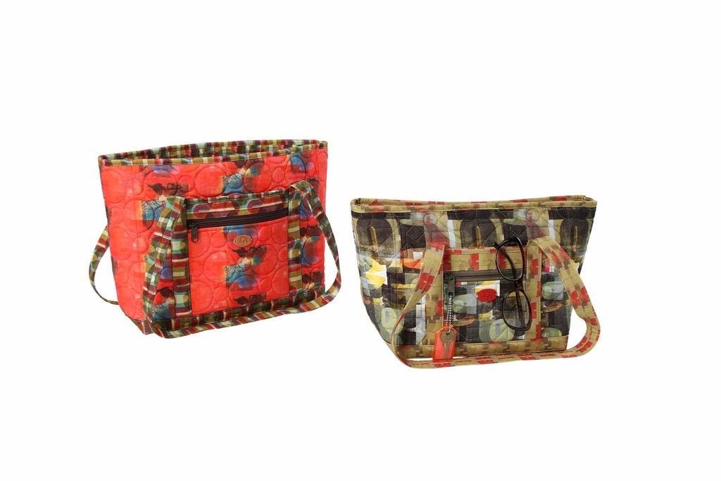 ByAnnie Two Little Totes Pattern - 2 Size Variations Per Pattern PBA314 (14 Colors of 18"x54" Mesh Packs Sold Separately)