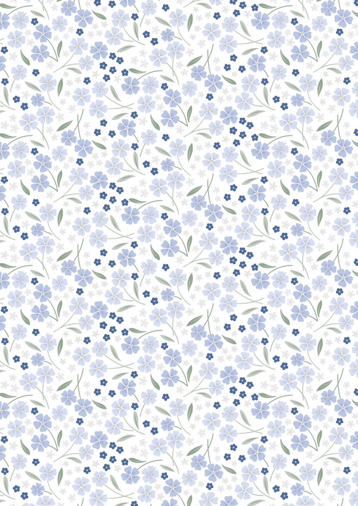 Lewis & Irene Forever Blooms Fabric Collection Forevermore on White Premium 100% Cotton Quilt Shop Quality Fabrics