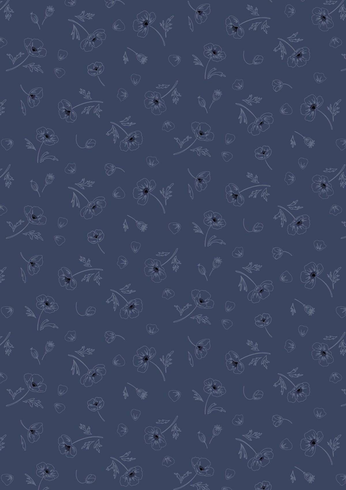 Lewis & Irene Forever Blooms Fabric Collection Ephemeral Beauty on Prussian Blue Premium 100% Cotton Quilt Shop Quality Fabrics