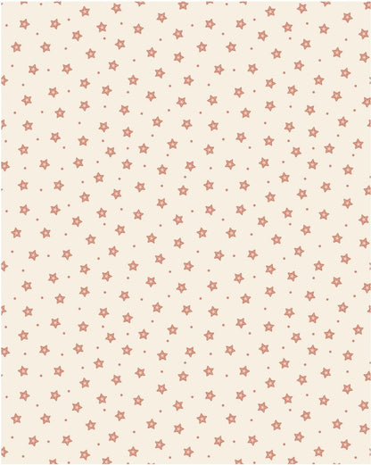LAST BOLT! Lewis & Irene Gingerbread Season Fabric Collection Stars on Cream Authentic Premium 100% Cotton Quilt Shop Quality Fabrics