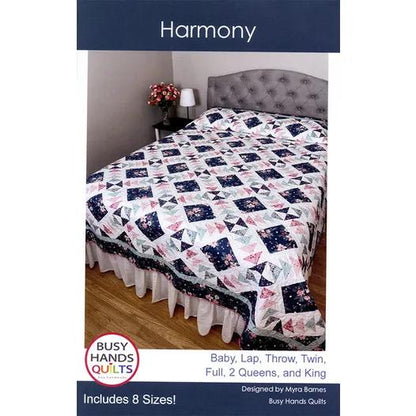 Busy Hands Quilts Harmony Quilt Pattern BUS1041 - 7 Size Variations Per Pattern
