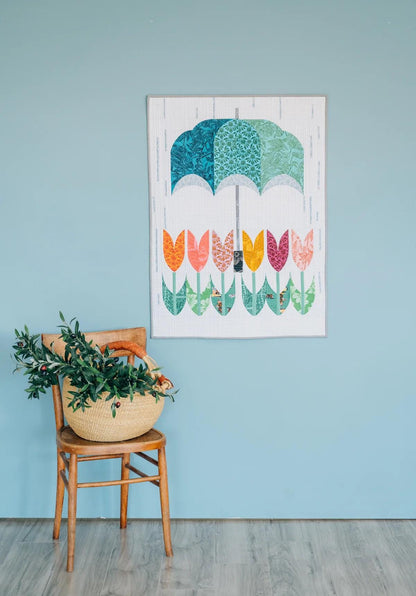 Sew Kind of Wonderful Posh Spring Wall Quilt Pattern Finished Size: 28"x38" (SKW Rulers Sold Separately)