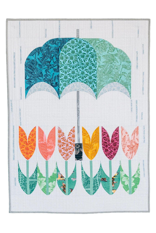 Sew Kind of Wonderful Posh Spring Wall Quilt Pattern Finished Size: 28"x38" (SKW Rulers Sold Separately)