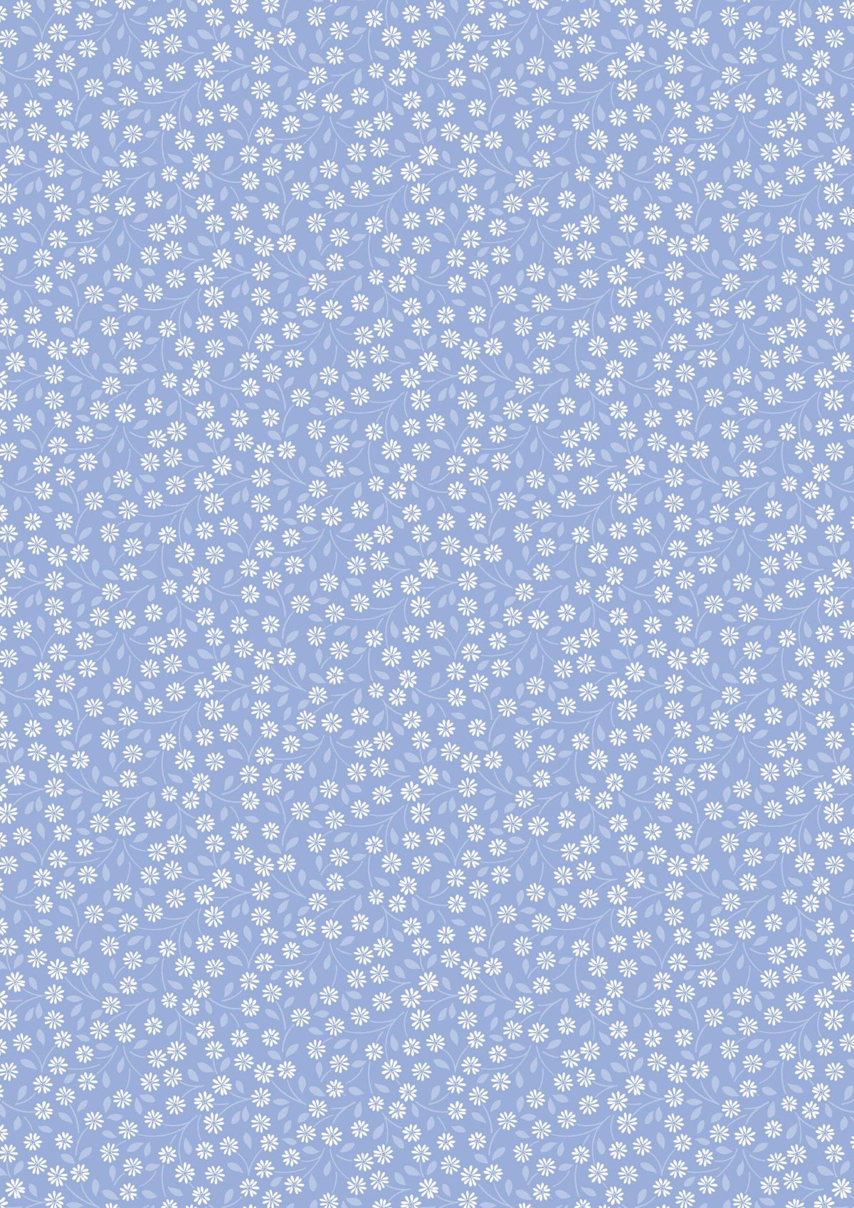 Lewis & Irene Forever Blooms Fabric Collection Interlaced Blossoms on Blue Premium 100% Cotton Quilt Shop Quality Fabrics