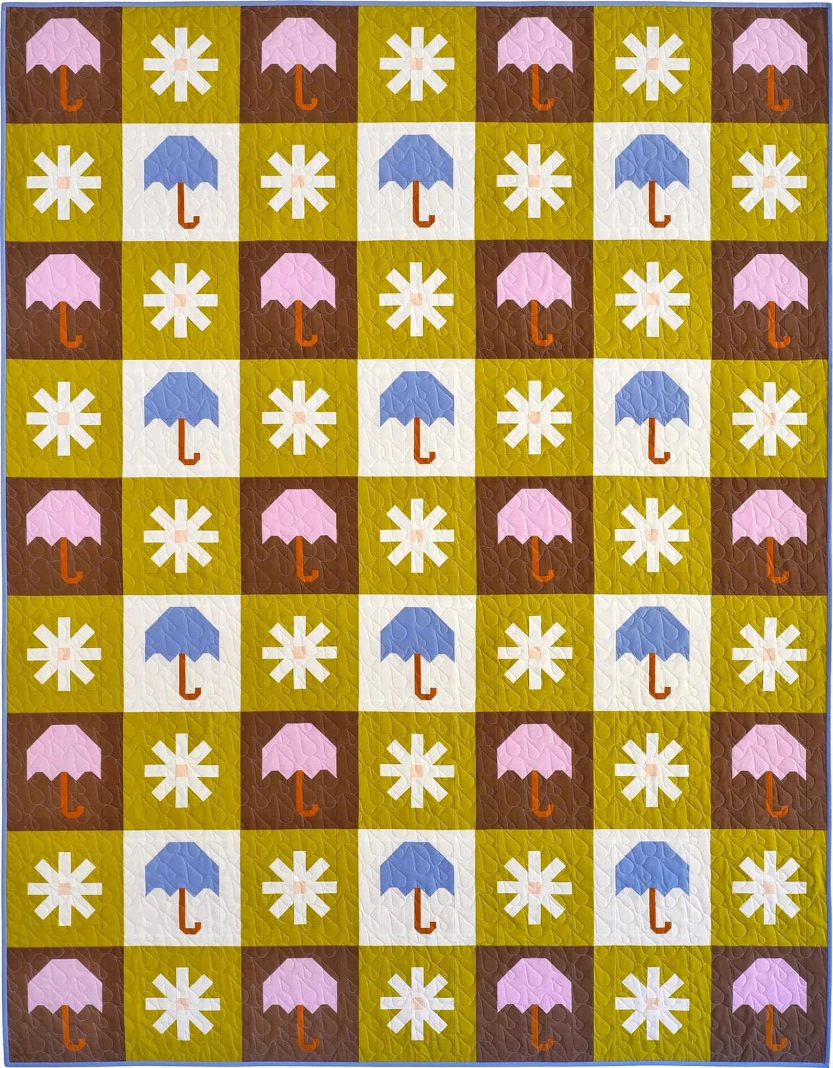 Pen + Paper Patterns Chance of Rain Quilt Pattern - 3 Size Variations Per Pattern (Optional Fineline Glue Tip Sets Sold Separately)