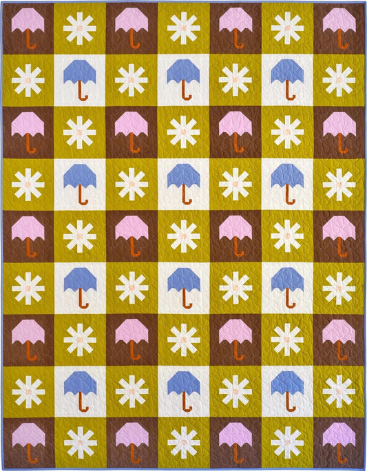 Pen + Paper Patterns Chance of Rain Quilt Pattern - 3 Size Variations Per Pattern (Optional Fineline Glue Tip Sets Sold Separately)