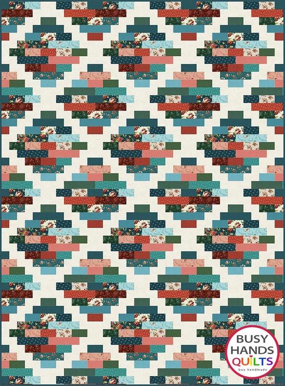 Busy Hands Quilts Hampton Court Quilt Pattern - 4 Size Variations Per Pattern BUS0401