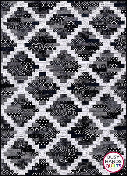 Busy Hands Quilts Hampton Court Quilt Pattern - 4 Size Variations Per Pattern BUS0401