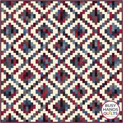 Busy Hands Quilts Brick Cottage Lane 2 Quilt Pattern BUS0121 - 5 Size Variations Per Pattern