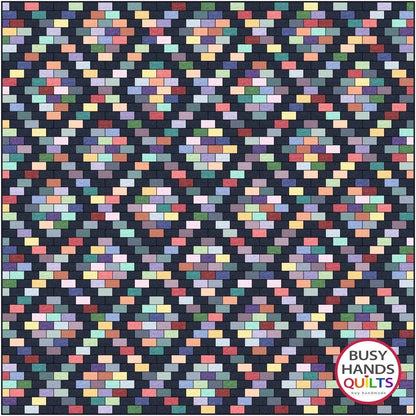 Busy Hands Quilts Brick Cottage Lane 2 Quilt Pattern BUS0121 - 5 Size Variations Per Pattern