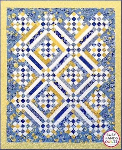Busy Hands Quilts Sweet Caroline Quilt Pattern - 4 Size Variations Per Pattern BUS0331