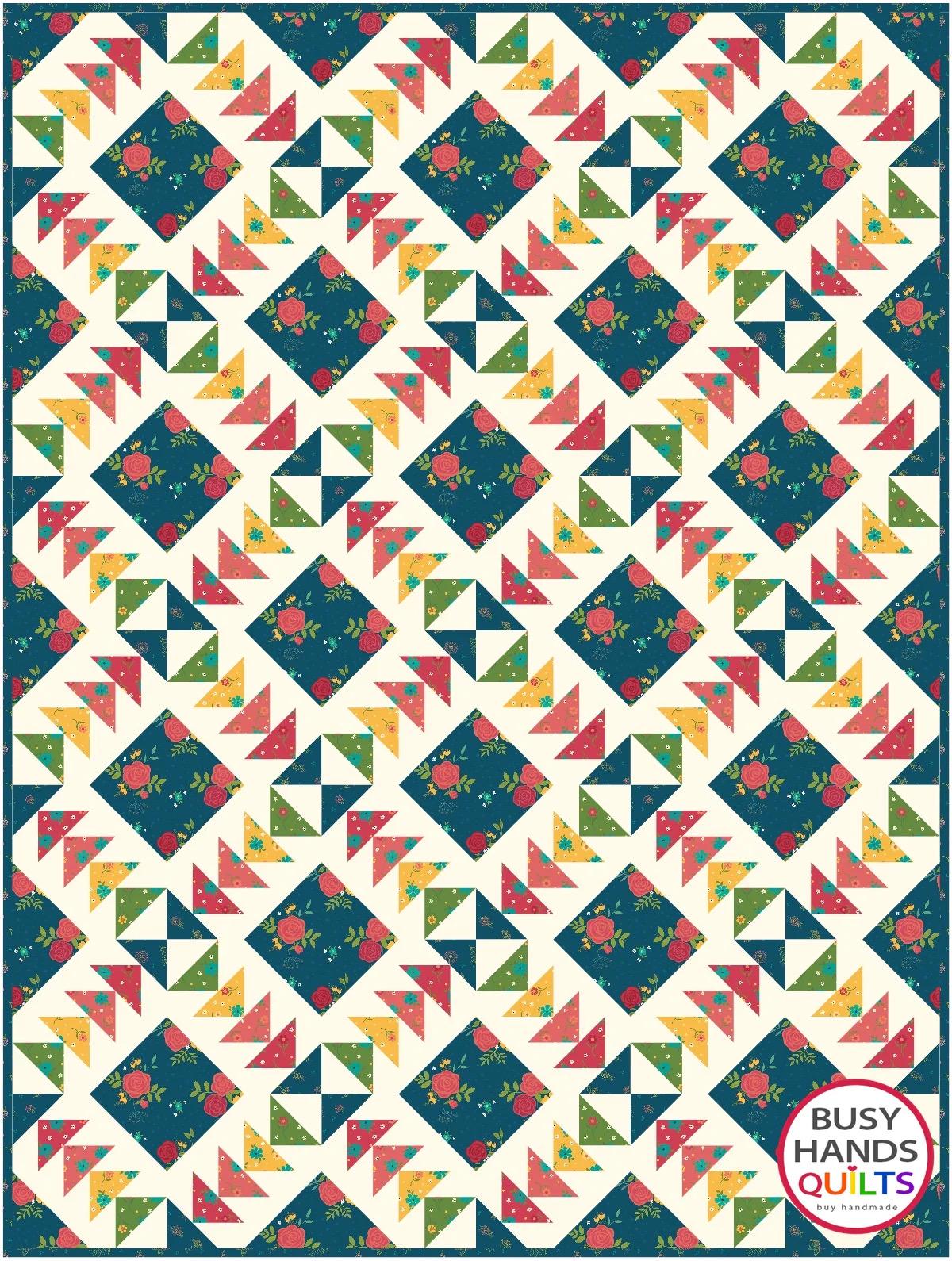 Busy Hands Quilts Harmony Quilt Pattern BUS1041 - 7 Size Variations Per Pattern