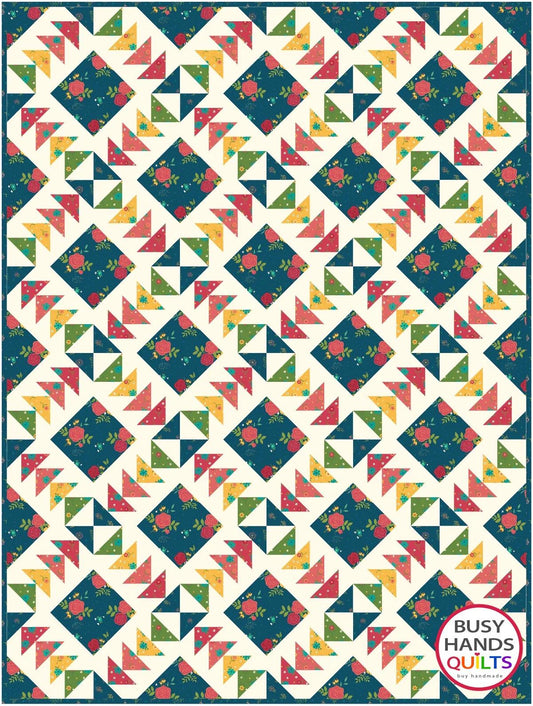Busy Hands Quilts Harmony Quilt Pattern BUS1041 - 7 Size Variations Per Pattern
