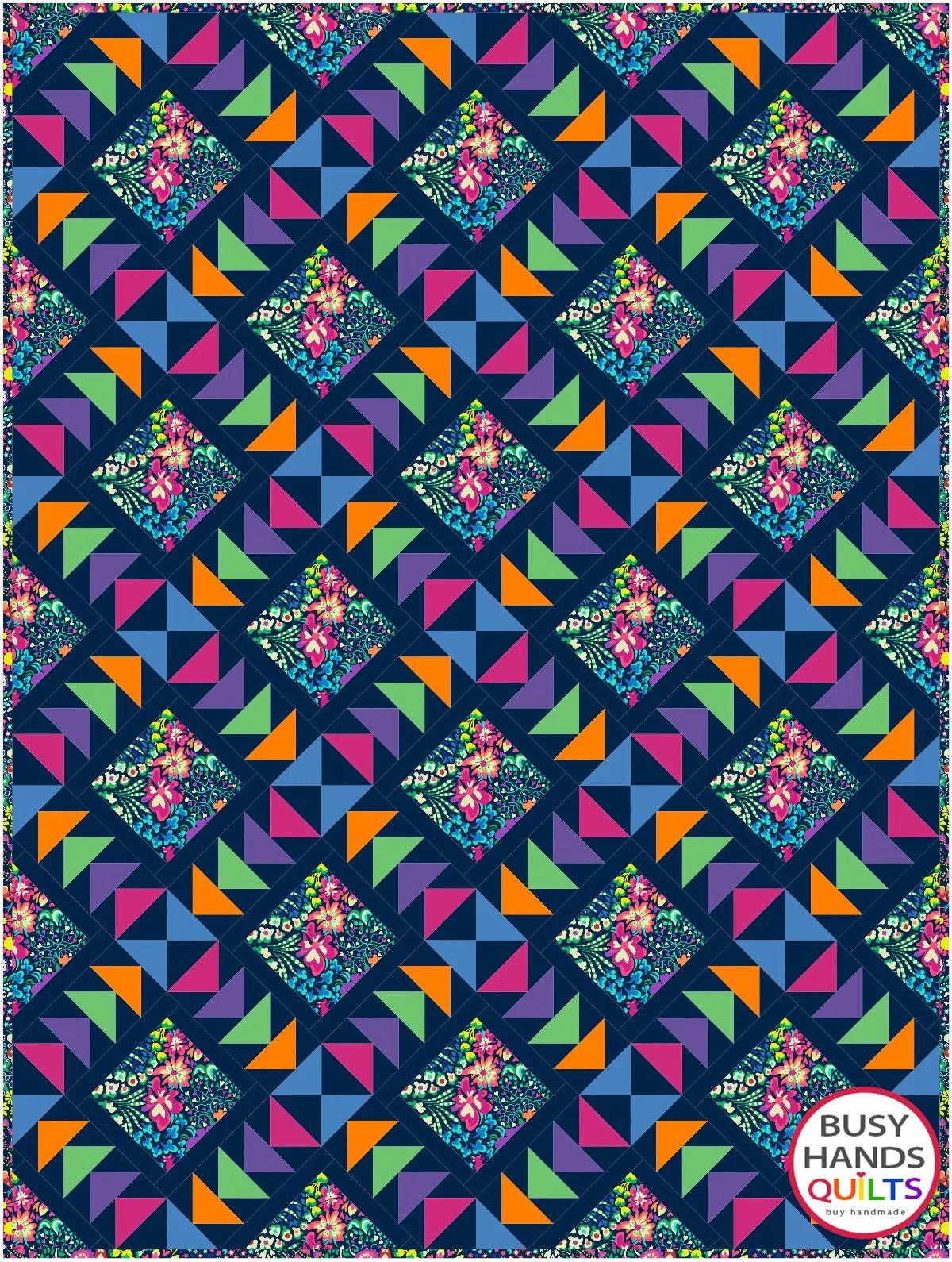 Busy Hands Quilts Harmony Quilt Pattern BUS1041 - 7 Size Variations Per Pattern
