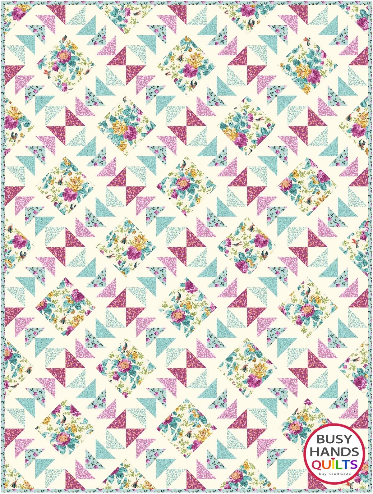 Busy Hands Quilts Harmony Quilt Pattern BUS1041 - 7 Size Variations Per Pattern