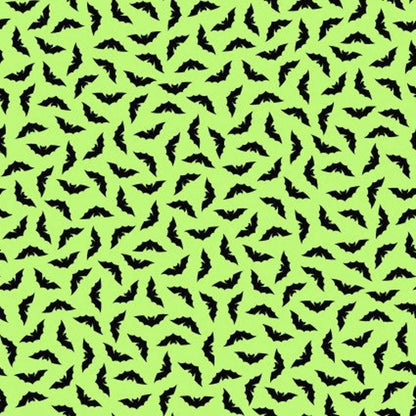Maywood Studio Kimberbell Hometown Halloween Fabric Collection Bats on Green Premium 100% Cotton Quilt Shop Quality Fabrics