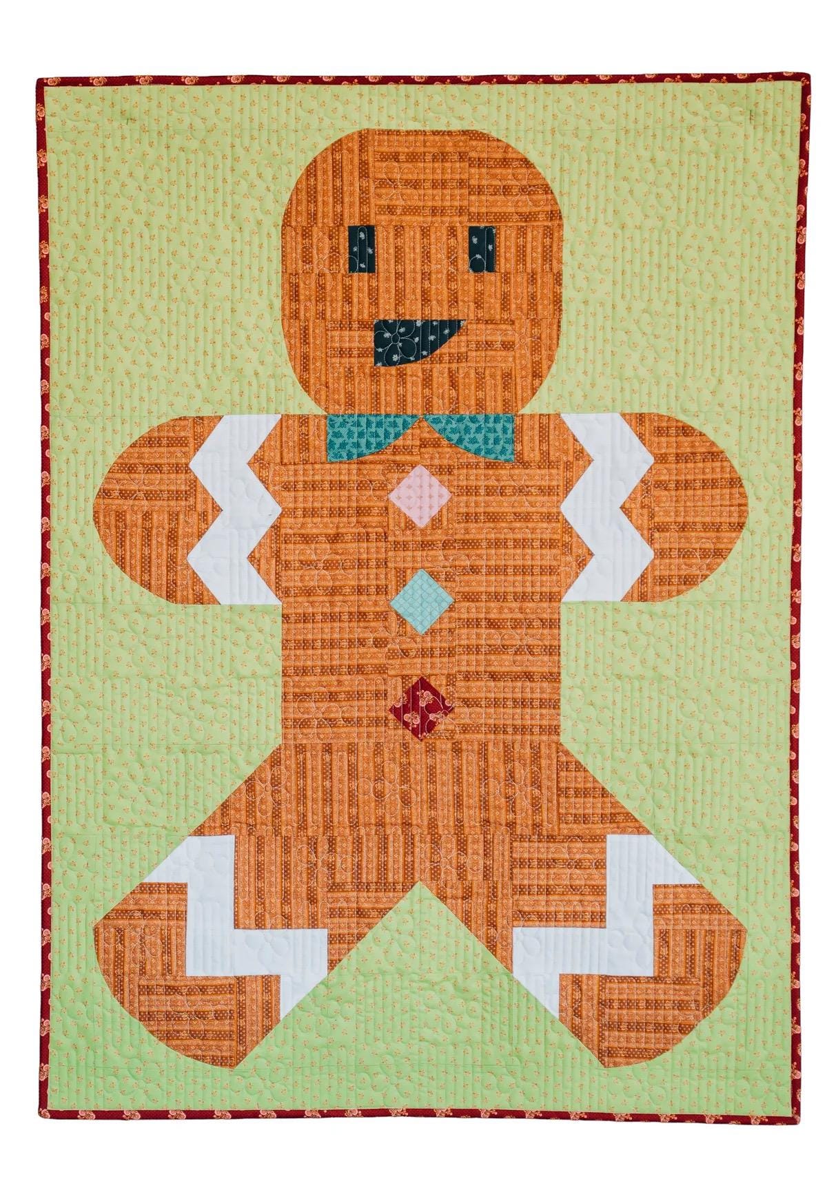 Sew Kind of Wonderful Posh Ginger Wallhanging Pattern Finished Size: 28"x38.5" (SKW Rulers Sold Separately)