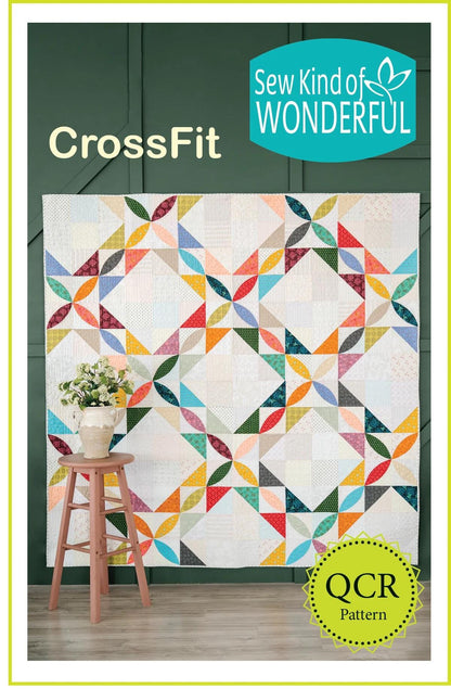Sew Kind of Wonderful Crossfit Quilt Pattern #494 Finished Size: 77"x77" (SKW Rulers Sold Separately)