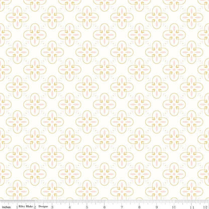Riley Blake Between The Pages Fabric Collection End Papers on White Authentic Premium 100% Cotton Quilt Shop Quality Fabrics