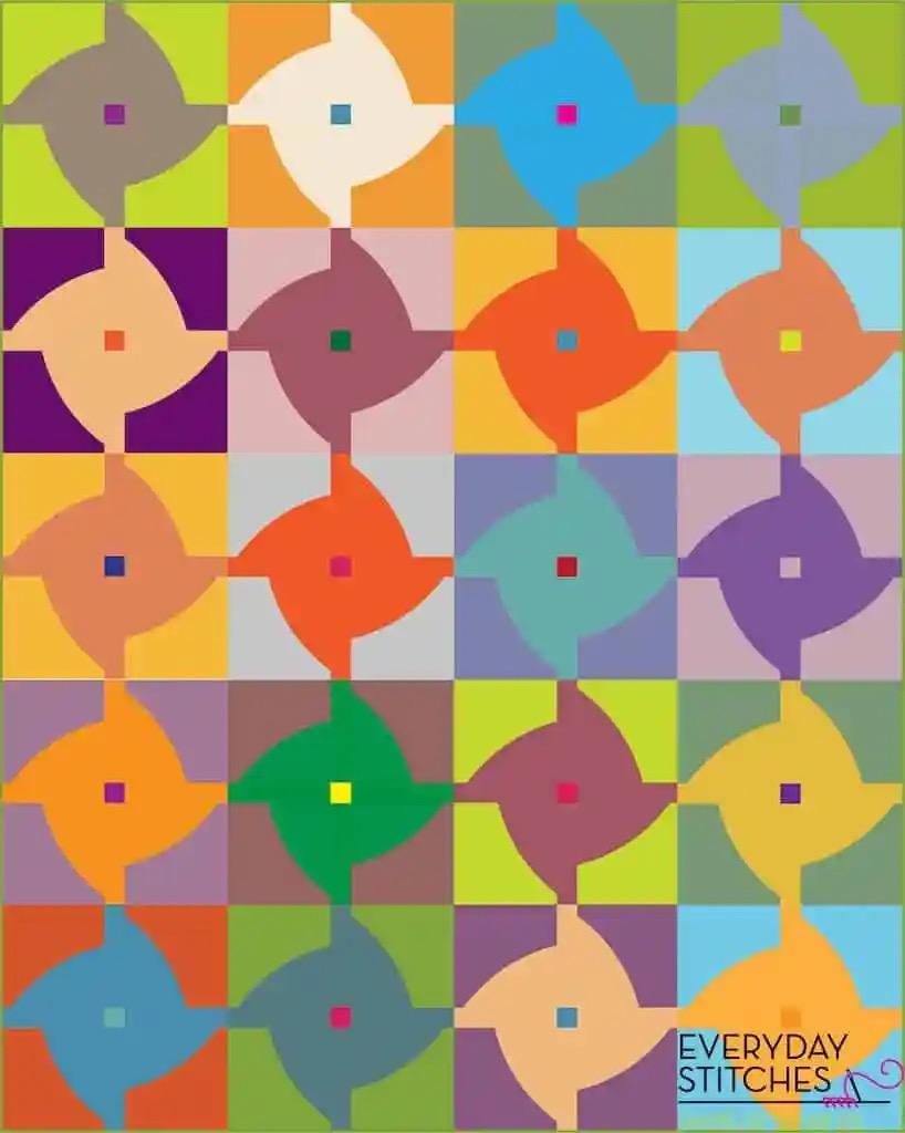 Everyday Stitches Nocturnal Quilt Pattern - 3 Size Variations Per Pattern ES-515-NOC