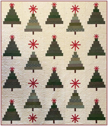 Cotton Street Commons Starlight Tree Farm Quilt Pattern Finished Size 70”x81”
