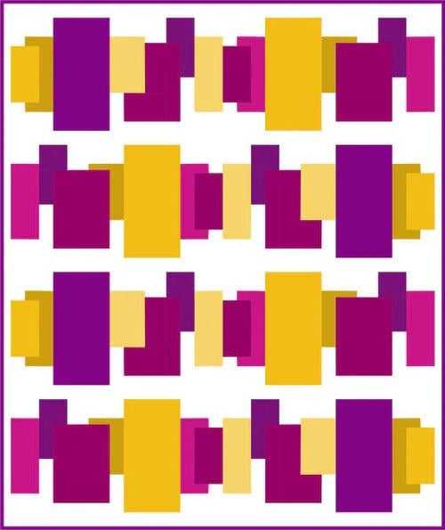 DIGITAL DOWNLOAD Cotton Street Commons Trafalger Square Quilt Pattern Finished Size 62"x74"