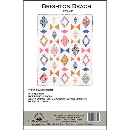 Cotton Street Commons Brighton Beach Quilt Pattern Finished Size: 62”x78”