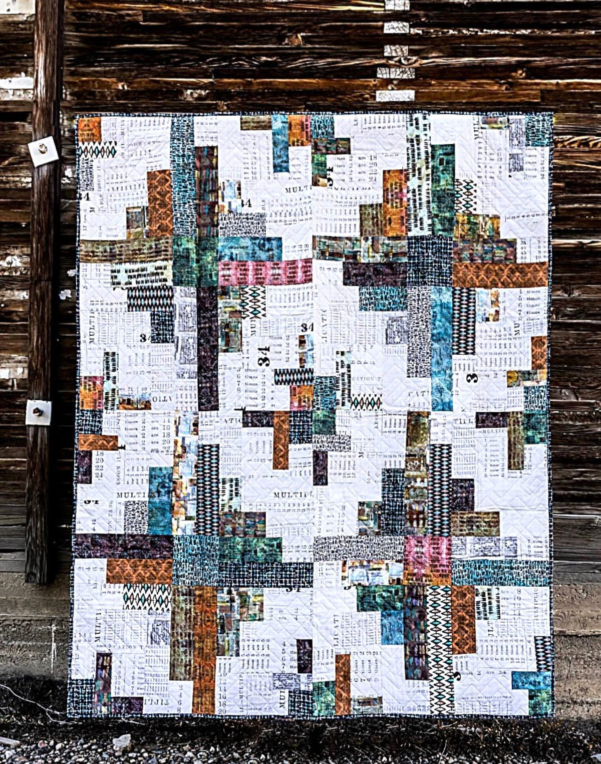 DIGITAL DOWNLOAD Cotton Street Commons Stonehenge Quilt Pattern Finished Size: 60"x72"