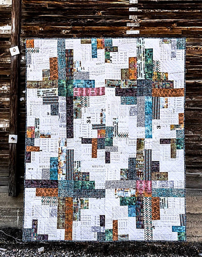 DIGITAL DOWNLOAD Cotton Street Commons Stonehenge Quilt Pattern Finished Size: 60"x72"