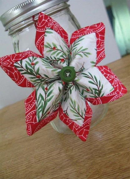 Poorhouse Quilt Designs Holiday Stars Ornament Pattern - 3 Size Variations Per Pattern