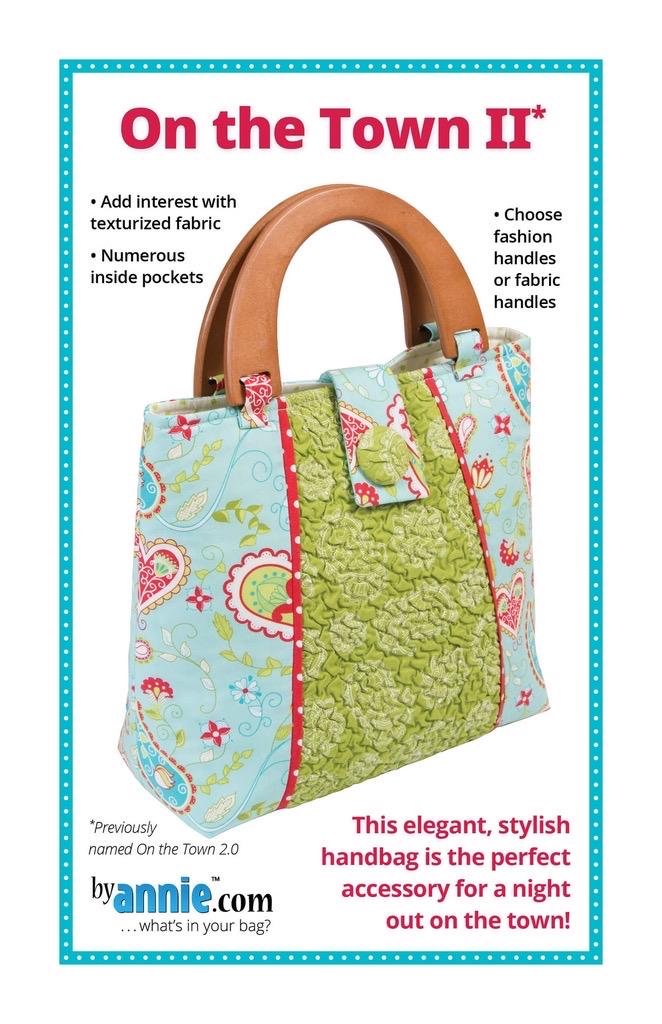 ByAnnie On The Town II Handbag Pattern - Finished Size: 11"x12"x5" (14 Colors of 18"x54" Mesh Packs Sold Separately)