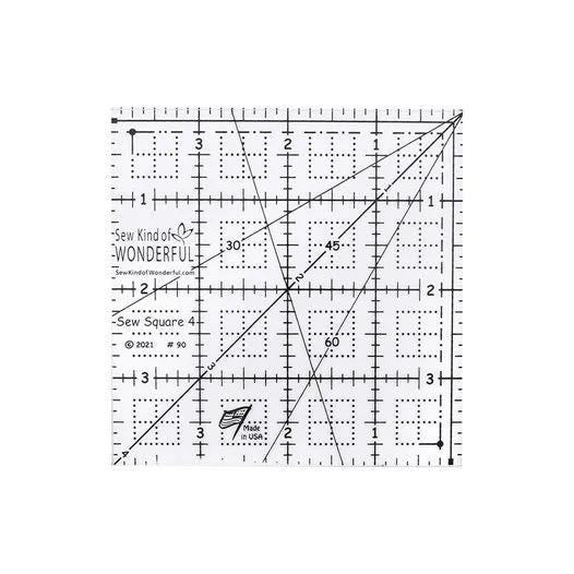Sew Kind of Wonderful Soft Focus Quilt Pattern Finished Size: 67"x67" (SKW Rulers Sold Separately)