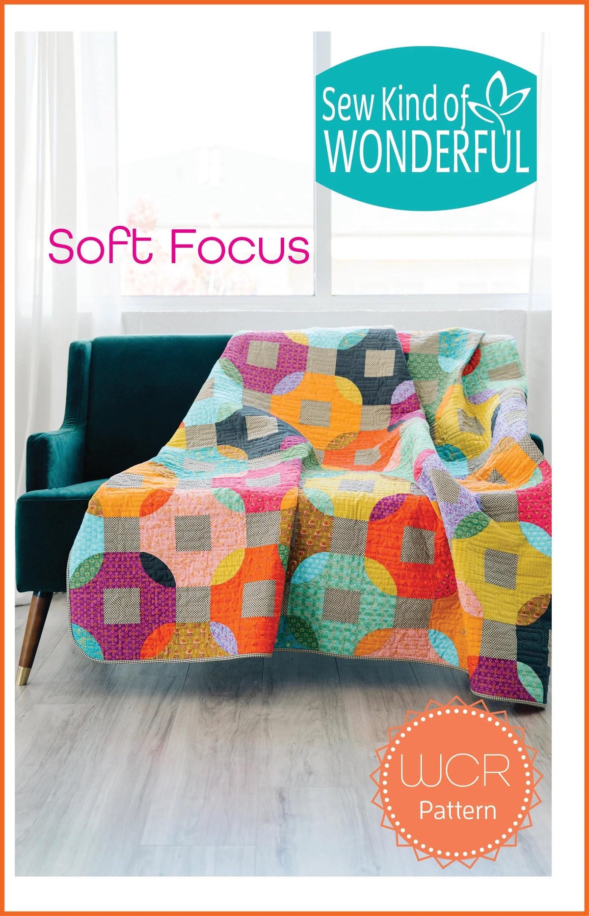 Sew Kind of Wonderful Soft Focus Quilt Pattern Finished Size: 67"x67" (SKW Rulers Sold Separately)