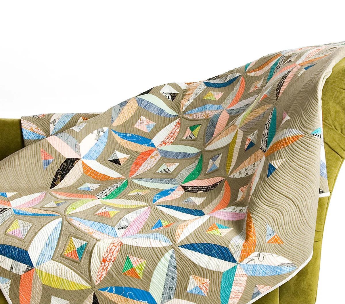 Sew Kind of Wonderful Chic Diamonds Quilt Pattern #415 Finished Size: 54"x54" (SKW Rulers Sold Separately)