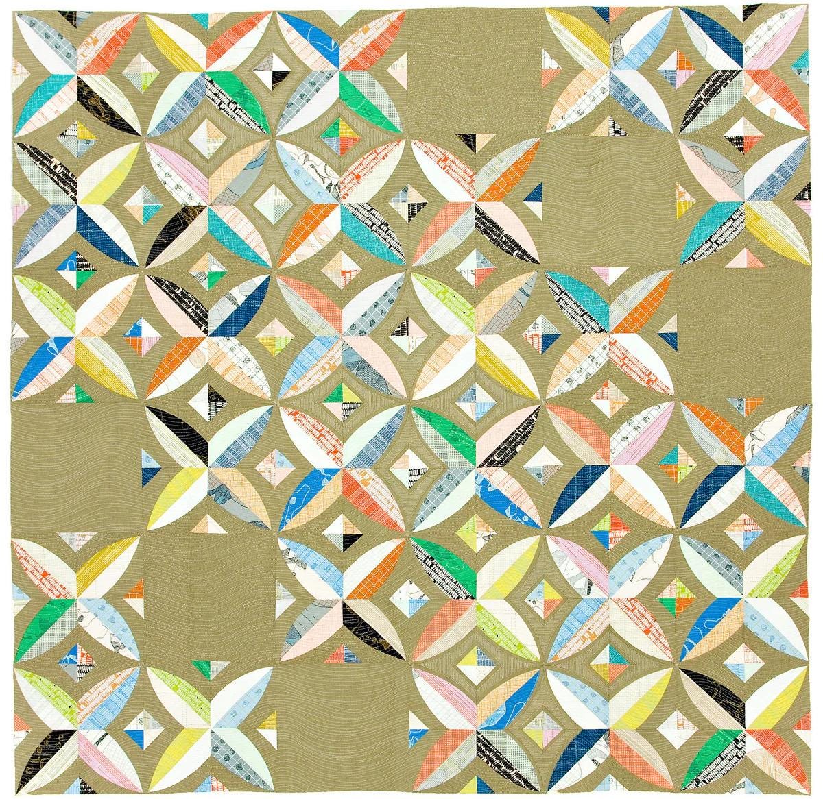 Sew Kind of Wonderful Chic Diamonds Quilt Pattern #415 Finished Size: 54"x54" (SKW Rulers Sold Separately)